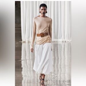 Zara Taupe Long Sleeve Top